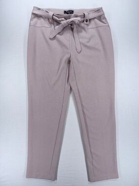 NYCC Blush Pink Tie Waist Dress Pants Trousers Sz 12 EUC
